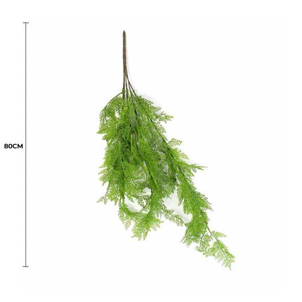 80cm Hanging Fresh Green Dense Maiden Hair Fern Bush UV Resistant.