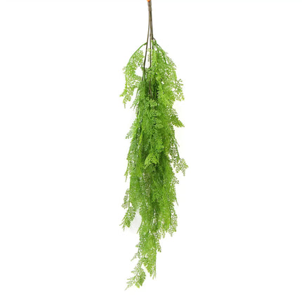 80cm Hanging Fresh Green Dense Maiden Hair Fern Bush UV Resistant.