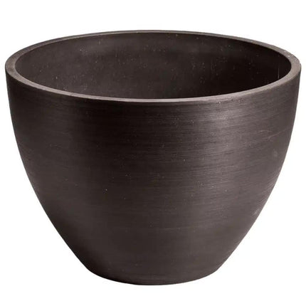 Polished Black Planter Bowl 30cm.