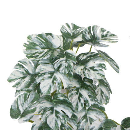 Artificial White & Green Monstera Albo Variegata 45cm.