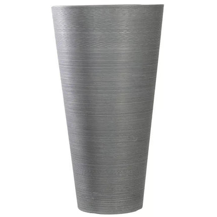 Decorative Large Modern Grey Round Planter 71cm.