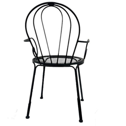 Set 2 Outdoor Vintage Chair w Arms 88cm.
