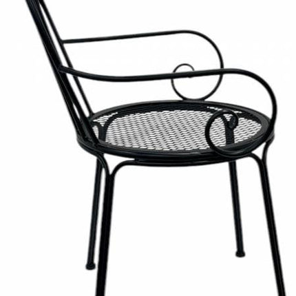 Set 2 Outdoor Vintage Chair w Arms 88cm.