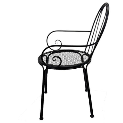 Set 2 Outdoor Vintage Chair w Arms 88cm.