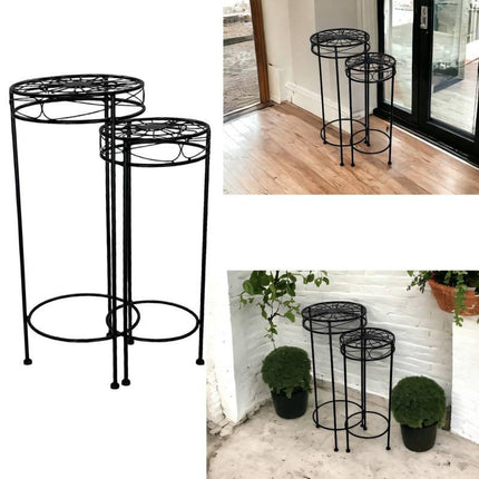 Set 2 Tracey Plant Stand 30x70cm.