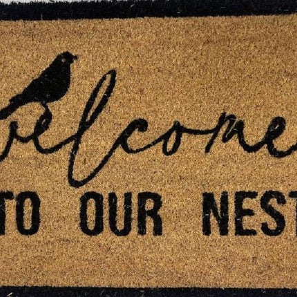 Welcome to Our Nest Doormat Door Mat 60x40cm.