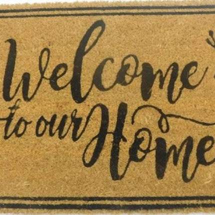 Welcome To Our Home Doormat 60x40cm.