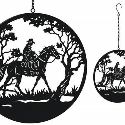 Riding Horseman Wall Art 56cm.