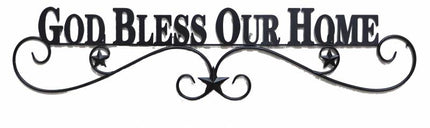 God Bless Our Home Wall Art 96x22cm.