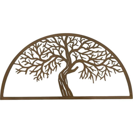 Semi Circle Tree Wall Art 80x40cm.