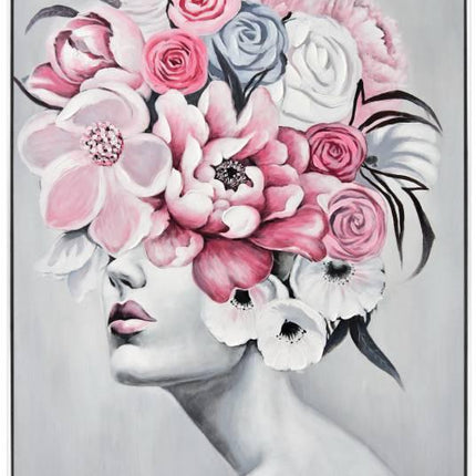 Porsche Lady Framed Canvas Wall Art 120cm.