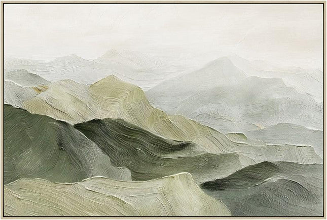 Misty Mountain Framed Artwork 120cm.