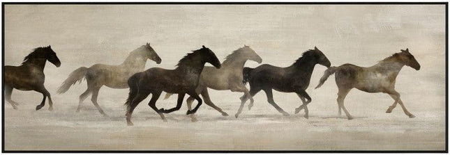 Gallopping Horse Framed Artwork 150cm.