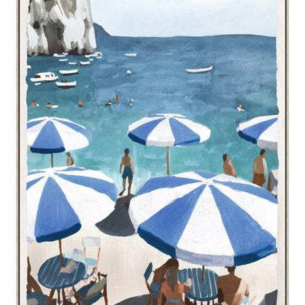 Holiday Sun Loung Framed Artwork A 120cm.