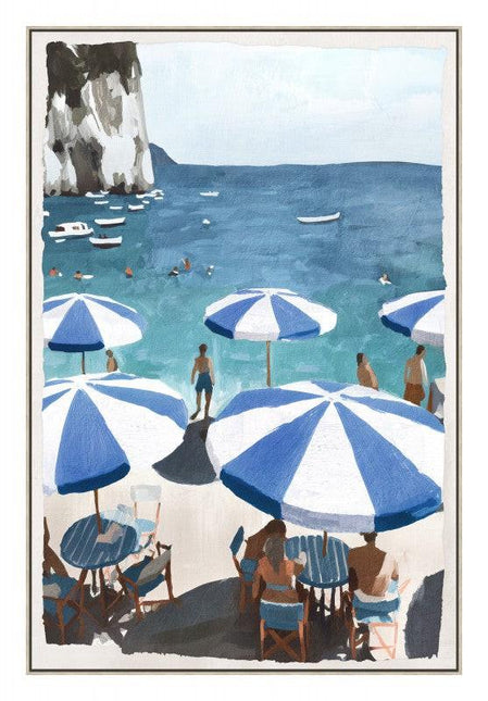 Holiday Sun Loung Framed Artwork A 120cm.