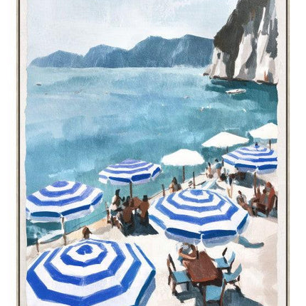 Holiday Sun Loung Framed Artwork B 120cm.
