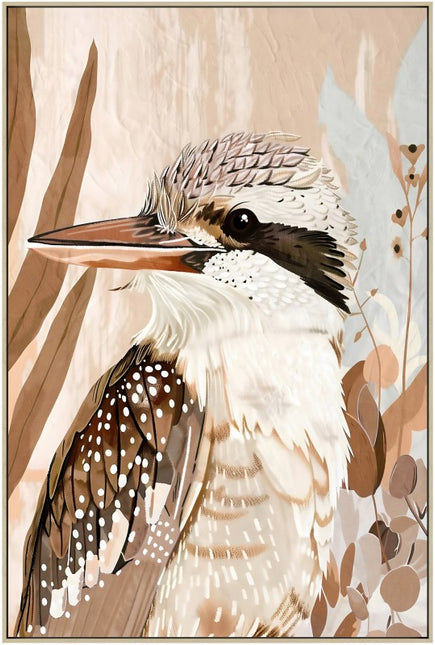 Kookaburra Framed Artwork 120cm.
