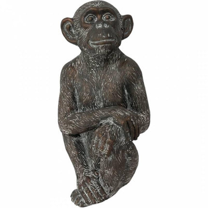 Happy Sitting Monkey Statue 28x54cm.