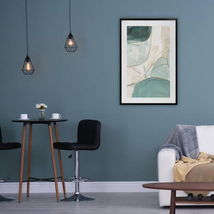 Billow Artwork Framed W Glass Front 80x120cm.