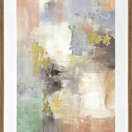 Hudson Abstract Artwork Framed W Glass Front 80x120cm.