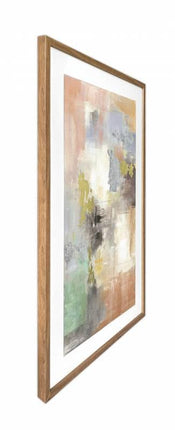 Hudson Abstract Artwork Framed W Glass Front 80x120cm.