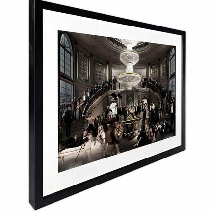 Welcome To The Party Artwork Framed W Glass Front 80x60cm.