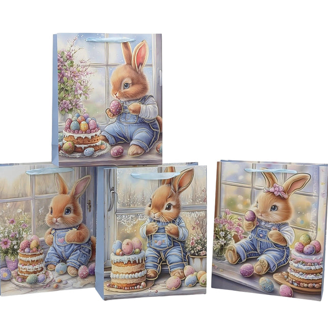 bulk 24 Easter Confections Gift Bag Large 4 Asst.