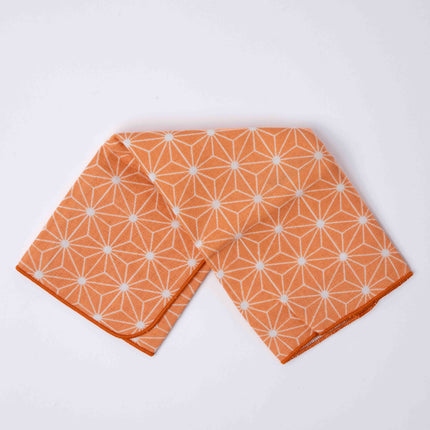 Face Towel Asanoha Orange.