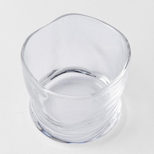 Glass Sake Cup 80ml Fluid Design.