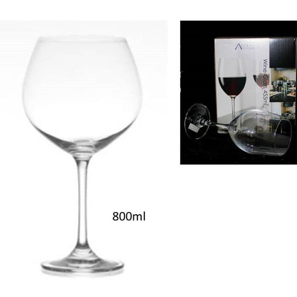 bulk 24 Red Wine Glass 800ml.