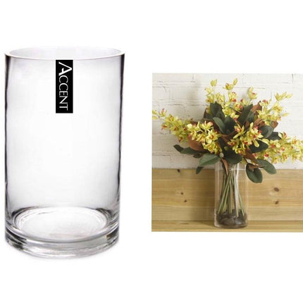 bulk 6 Glass Cylinder Vase Flower 30cm.