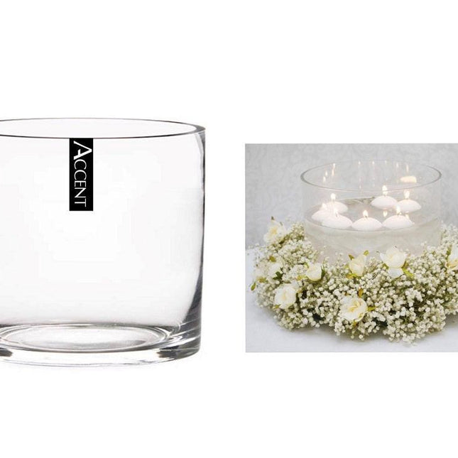 bulk 4 Glass Cylinder Vase Flower 20cm.