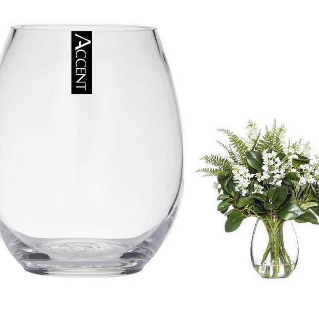 bulk 4 Glass Barrel Vase Flower 26cm.