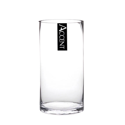 bulk 12 Glass Cylinder Vase 10x15cm.