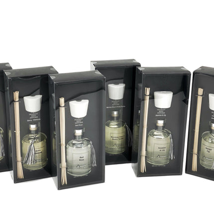 bulk 12 300ml Fragrant Oil Diffuser With Ceramic Cap Assorted Frag.