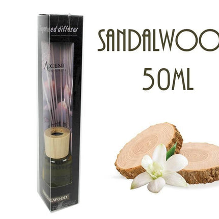 bulk 24 Scented Oil Diffuser Sandalwood 50Ml 8 Rattan Sticks.