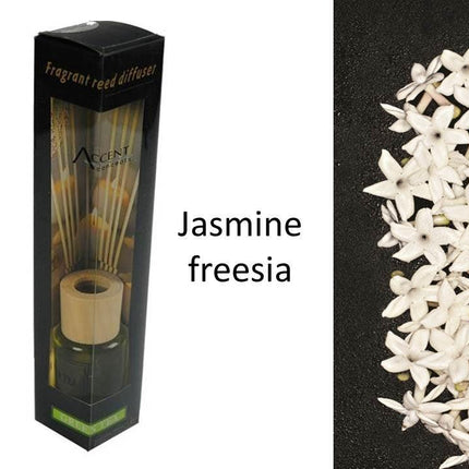bulk 24 Scented Oil Diffuser Jasmine Freesia 50Ml 8 Rattan Sticks.