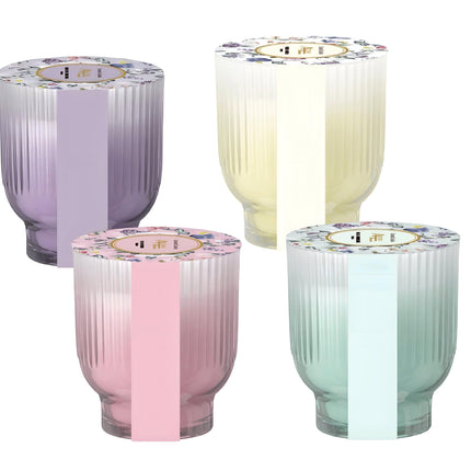 bulk 12 Jardin Floral Scented Candle 270g 4 Assort.