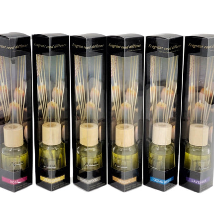 bulk 48 50Ml Fragrant Oil Diffuser 8 Rattan Sticks Assortedfragrance.