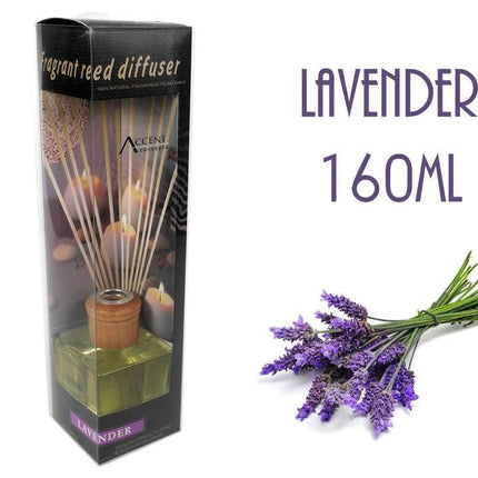 bulk 12 Fragrant Oil Diffuser Lavender 160ml 12 Rattan Sticks.