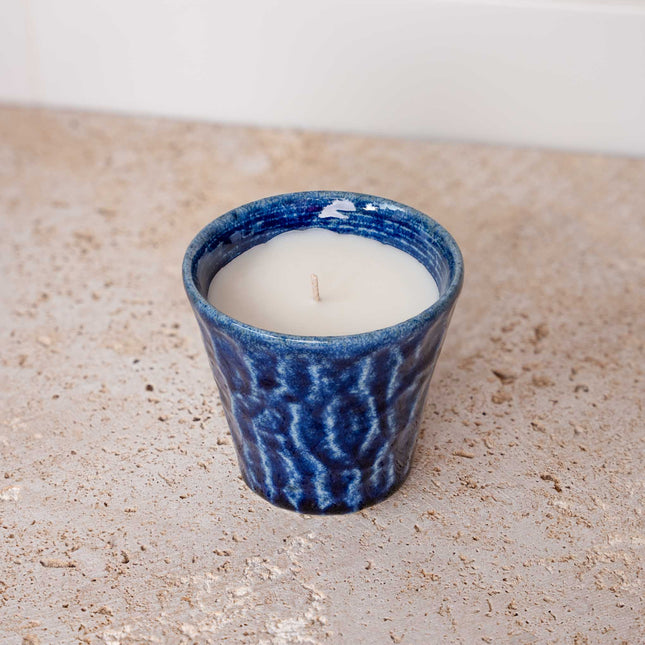 Candle Herbal Mint Blue Ceramic 180g.