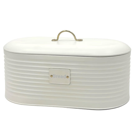 Corrugated Metal Bread Storage Bucket Oval 34x18cm.