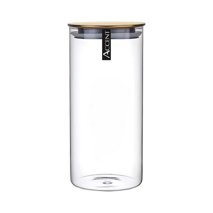 bulk 12 Glass Jar w Gold Metal Lid 10x25cm.