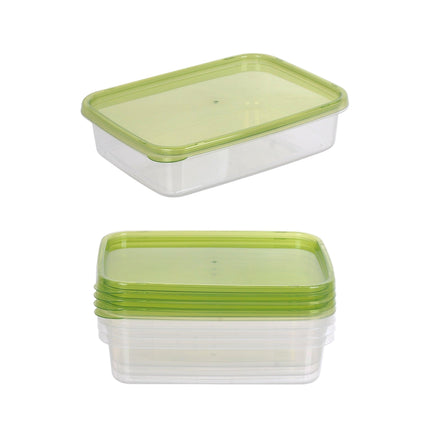 bulk 48 Reusable Microwave-Safe 1Lt Food Container Rect.