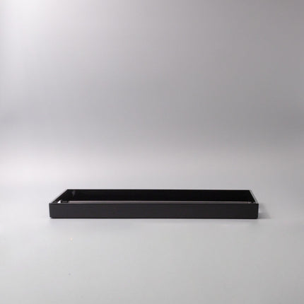 Tray Rectangular 42cm Black Lacquerware.