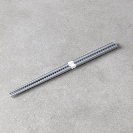 Chopsticks Lacquered Silver & White.