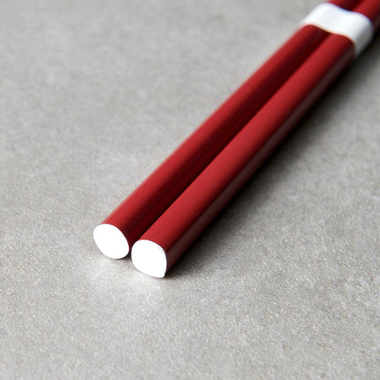 Chopsticks Lacquered Red & White.