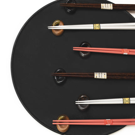 Chopsticks Lacquered Pink & White.