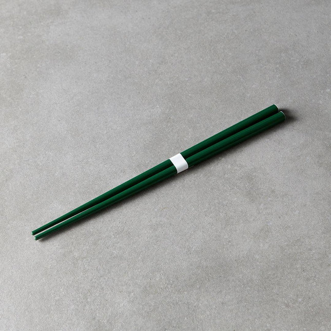 Chopsticks Lacquered Dark Green & White.