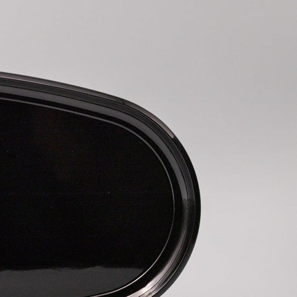 Platter Oval 42.5cm Black Lacquerware Glaze.